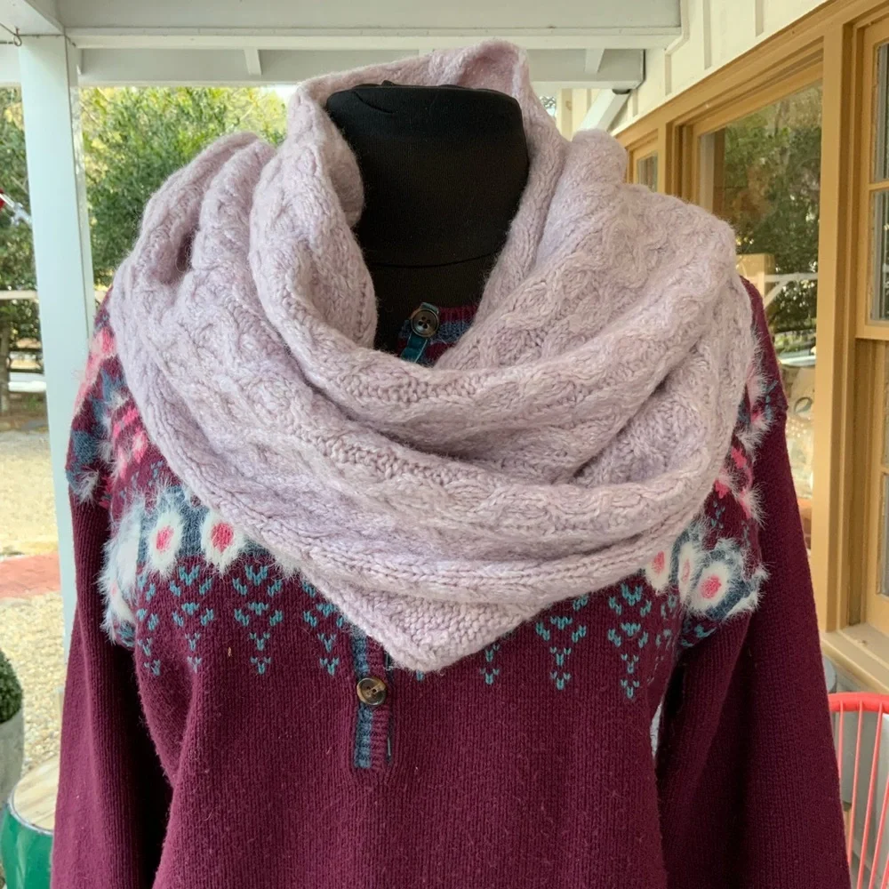 L.L Bean Lavender cozy Scarf